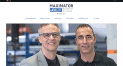 Desktop Screenshot of maximator-jet.de